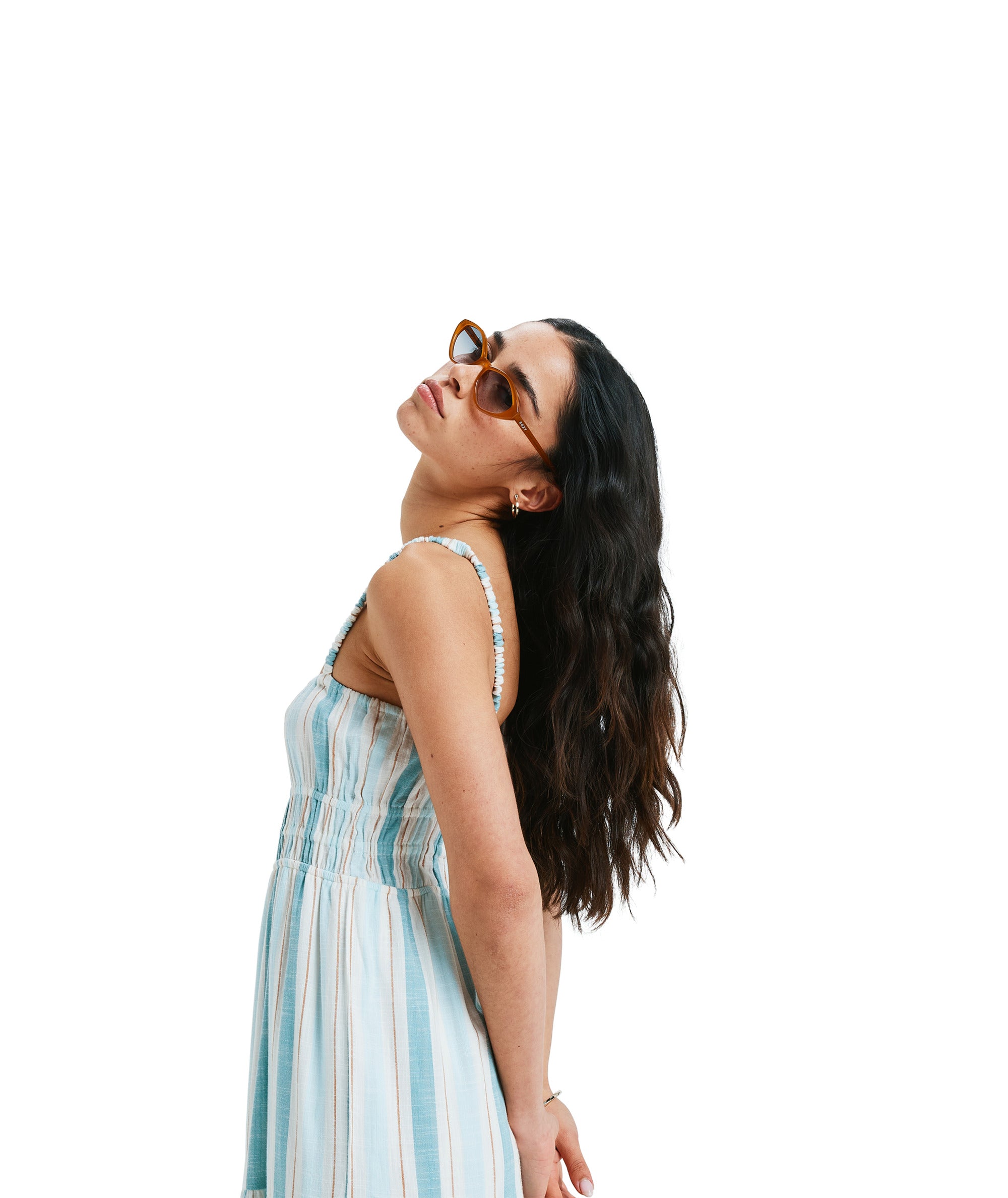 Roxy Sunshine Coastline Stripe in EGRET CARVER STRIPE