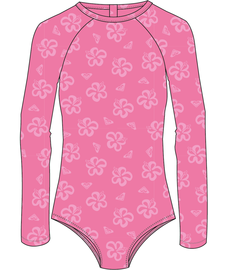 Roxy Flip Flower Onesie in PINK COSMOS FLIP FLOWER TERRY