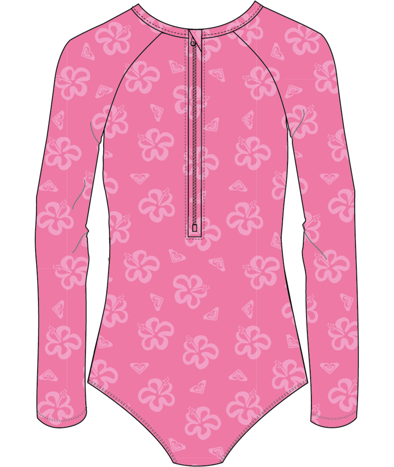 Roxy Flip Flower Onesie in PINK COSMOS FLIP FLOWER TERRY