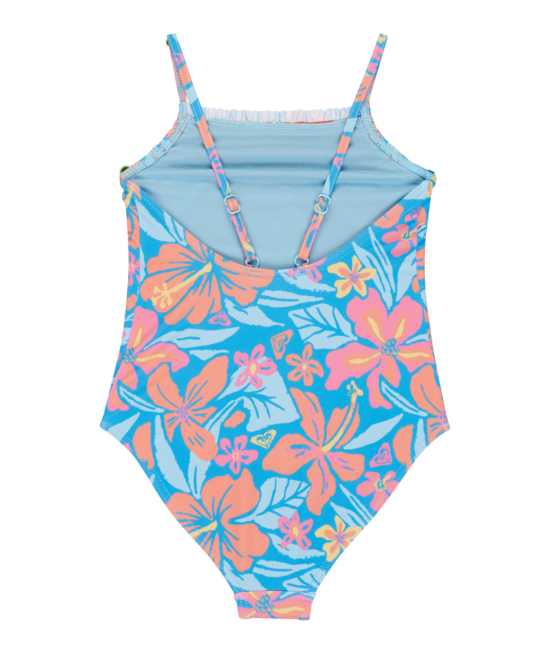 Roxy Hibiscus Hugs One Piece in MALIBU BLUE HIBISCUS HUGS
