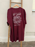 EP SURF Mens Shuck Yeah Tee - Burgundy/White