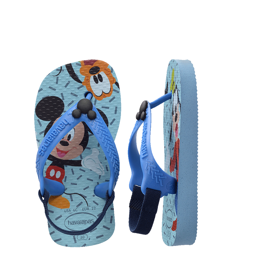 Havaianas Baby Disney Classics (Mickey & Pluto) Blue in Blue