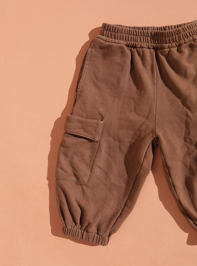 Small Swim Club Choccy Cargo Trackies