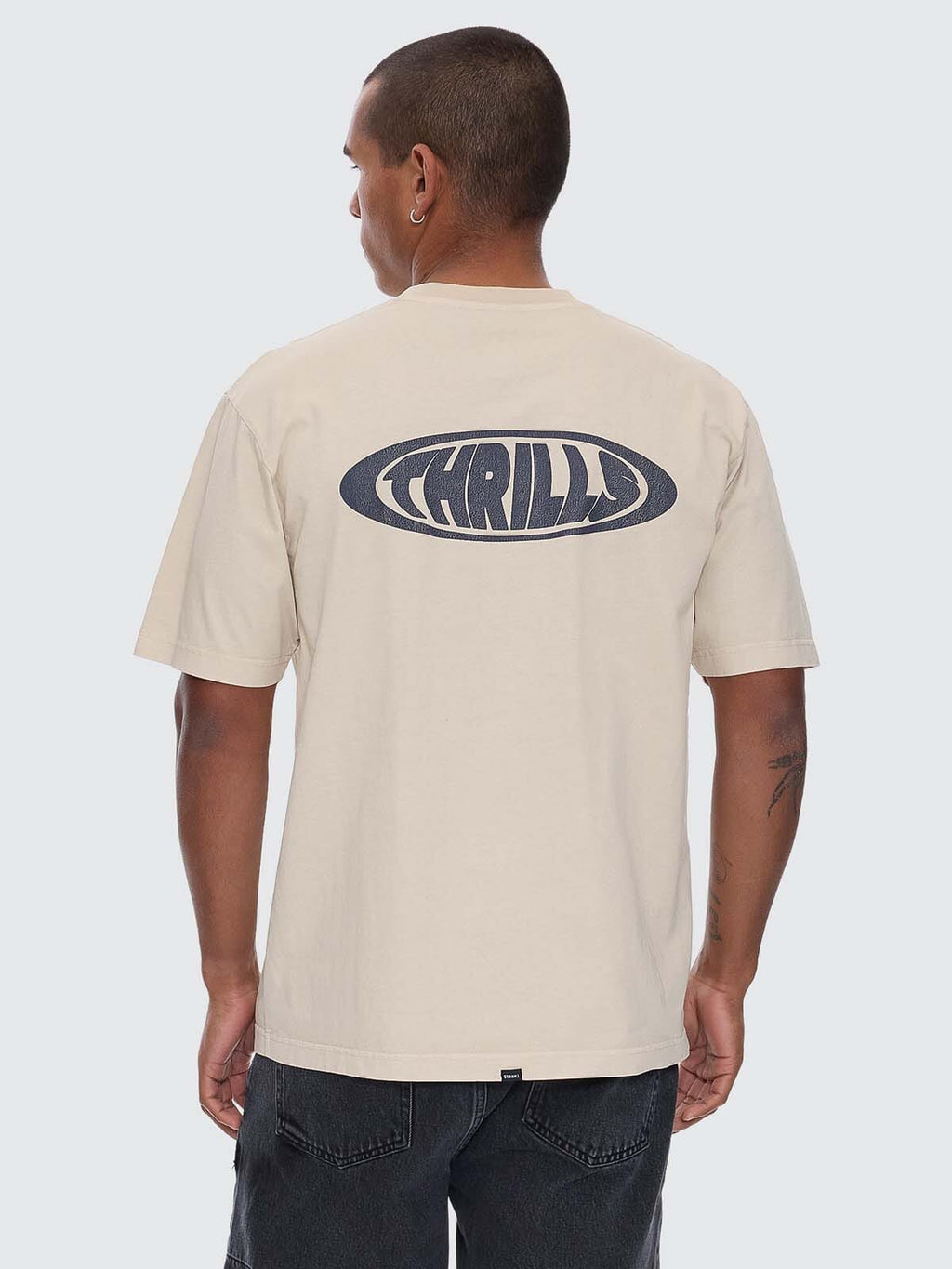 Thrills Co Shadowless Oversize Fit Tee - Oatmeal