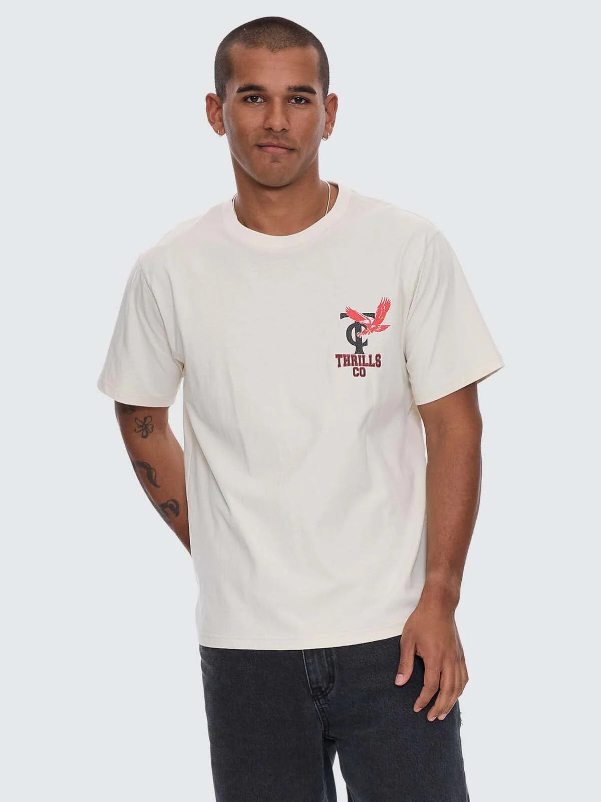 Thrills Co Wonder World Merch Fit Tee - Heritage White