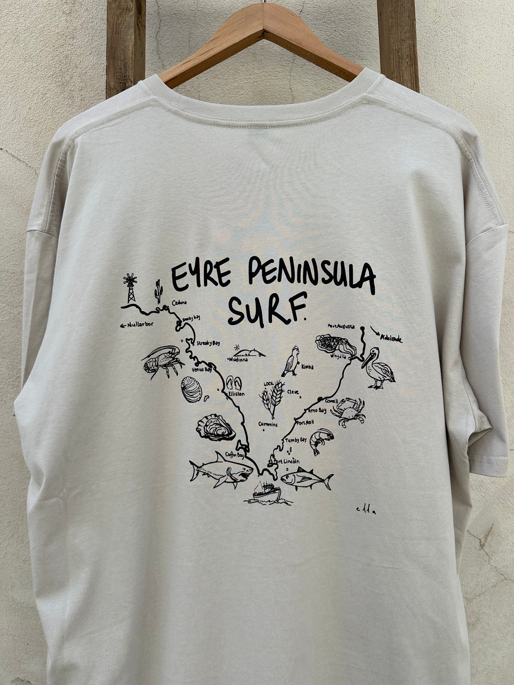 EP SURF Mens Map Tee - Bone