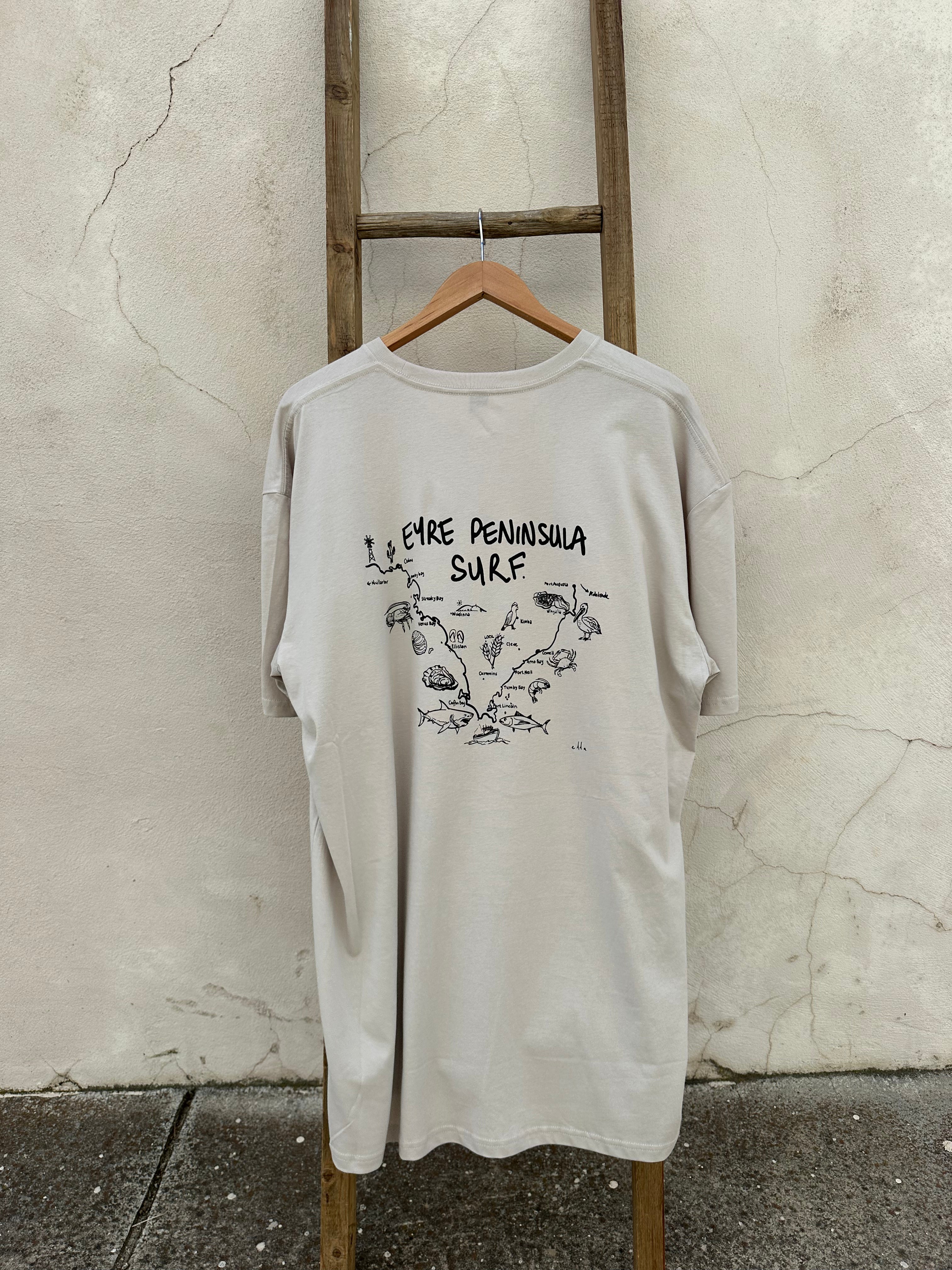 EP SURF Mens Map Tee - Bone