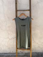 EP SURF Mens Troopy Muscle Tank - Moss Stonewash/Black