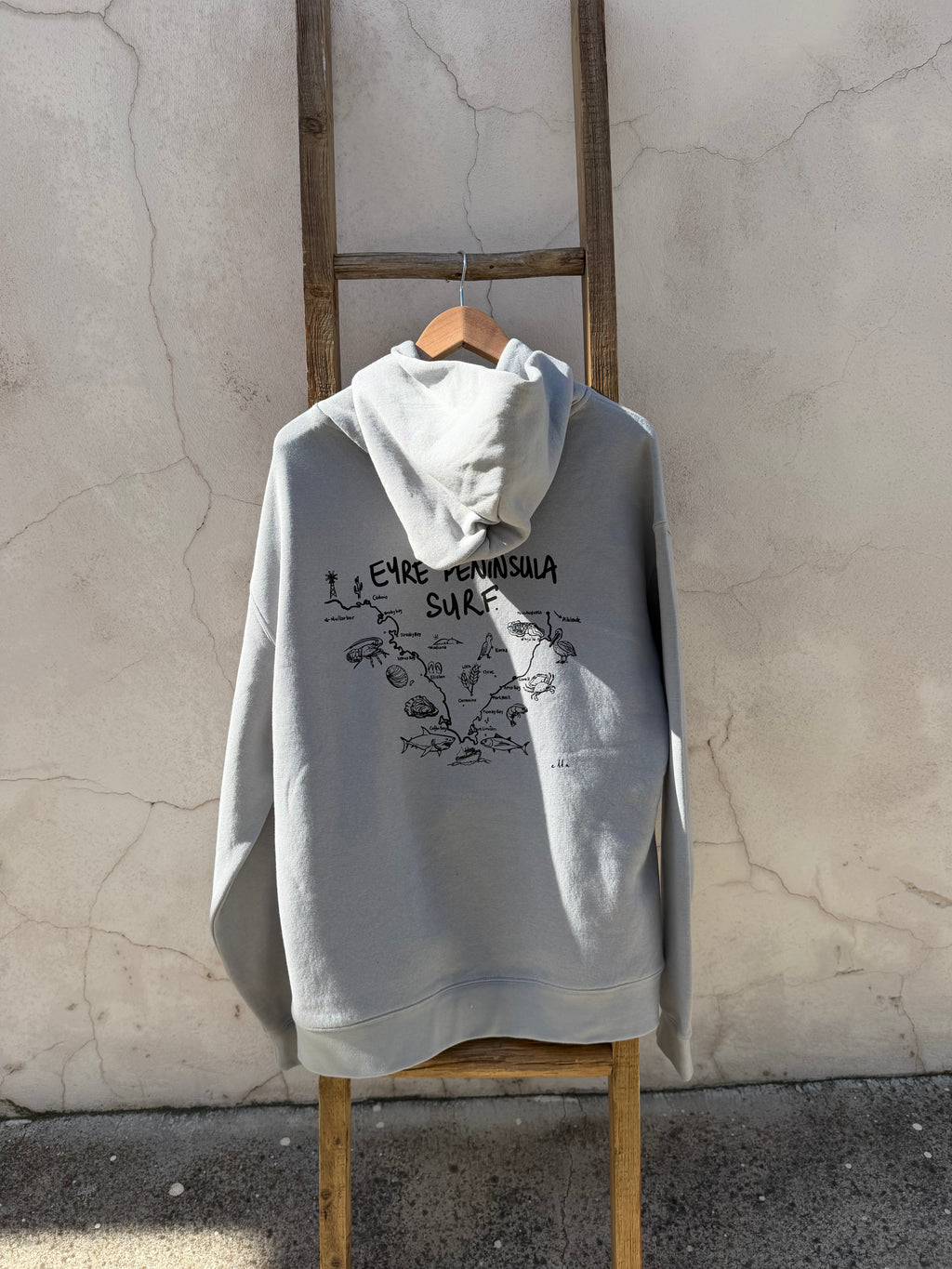 EP SURF Mens Map Hoody - Storm/Black