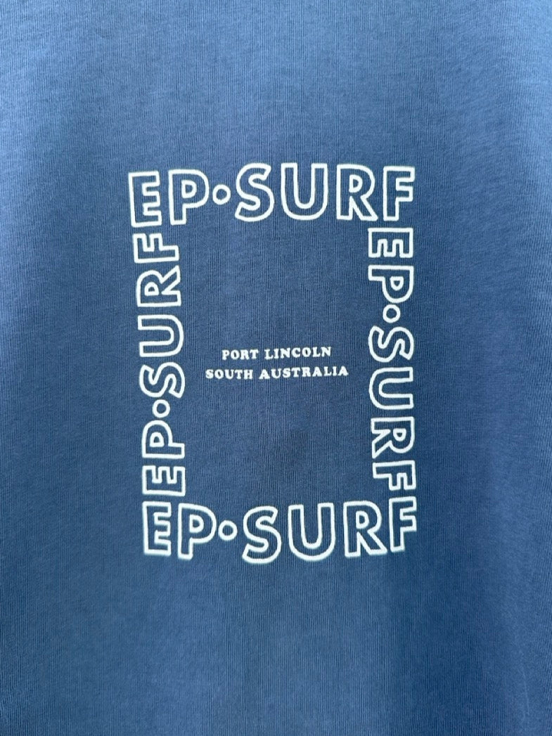 EP SURF Mens Biffy Shark Tee - North Sea Blue
