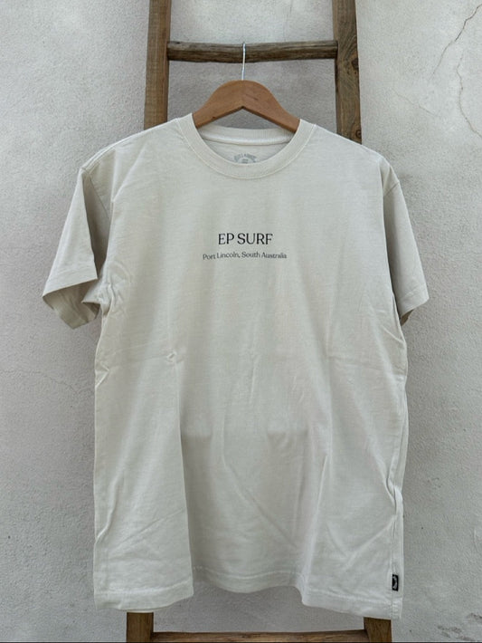 EP SURF Mens Signs Tee Cream/Black