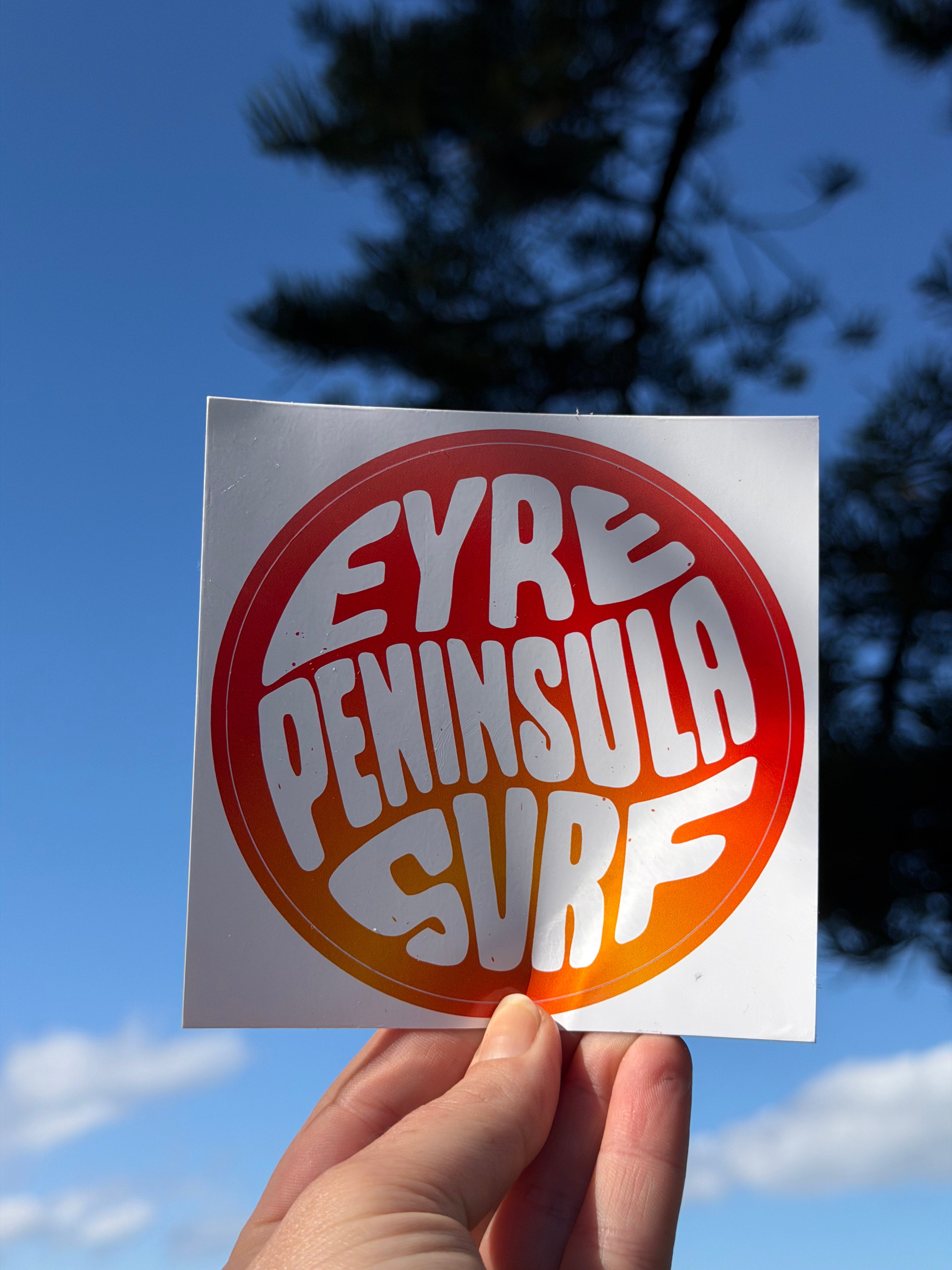 EP SURF Globe Sticker - Red