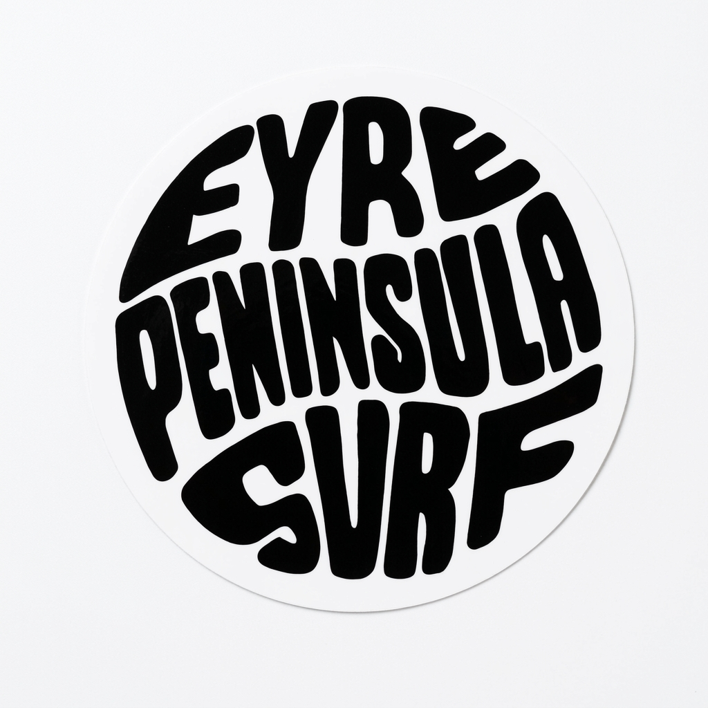 EP SURF Globe Sticker - Black and White