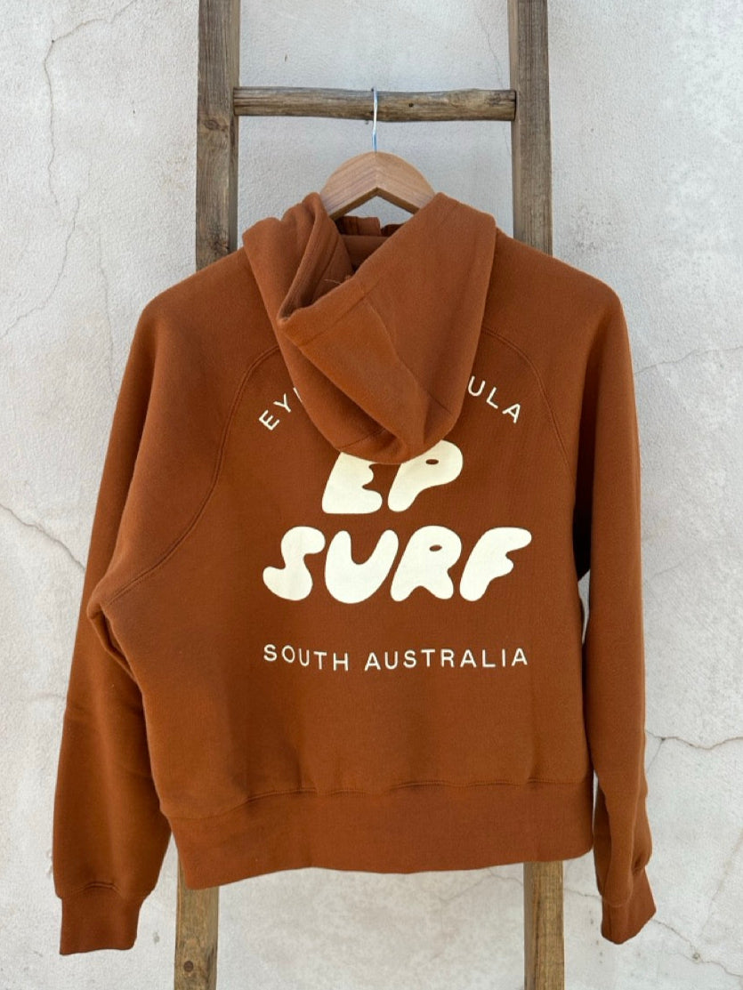 EP SURF Womens Bubble Quarter Zip Jumper - Toffee