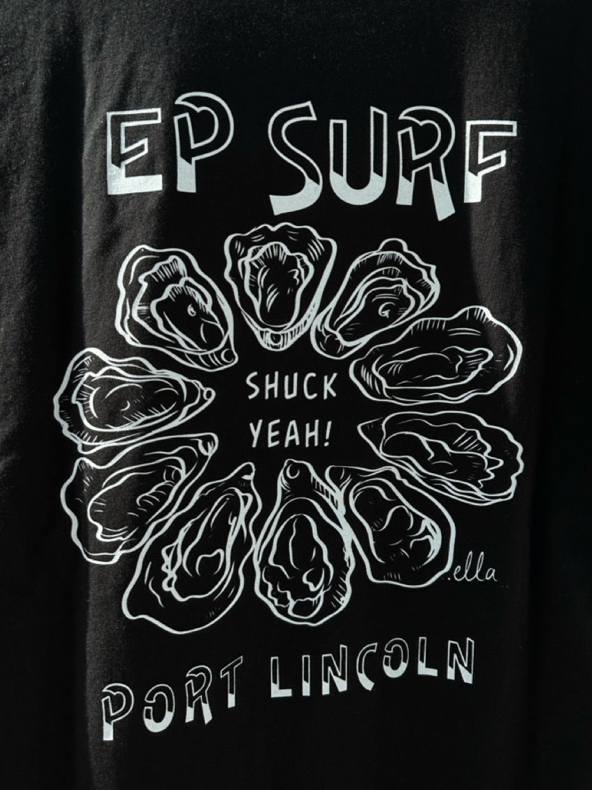 EP SURF Mens Shuck Yeah Tee Black/White