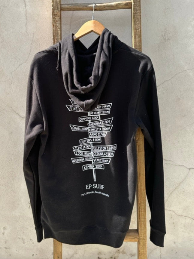 EP SURF Mens Signs Hoody Black/White