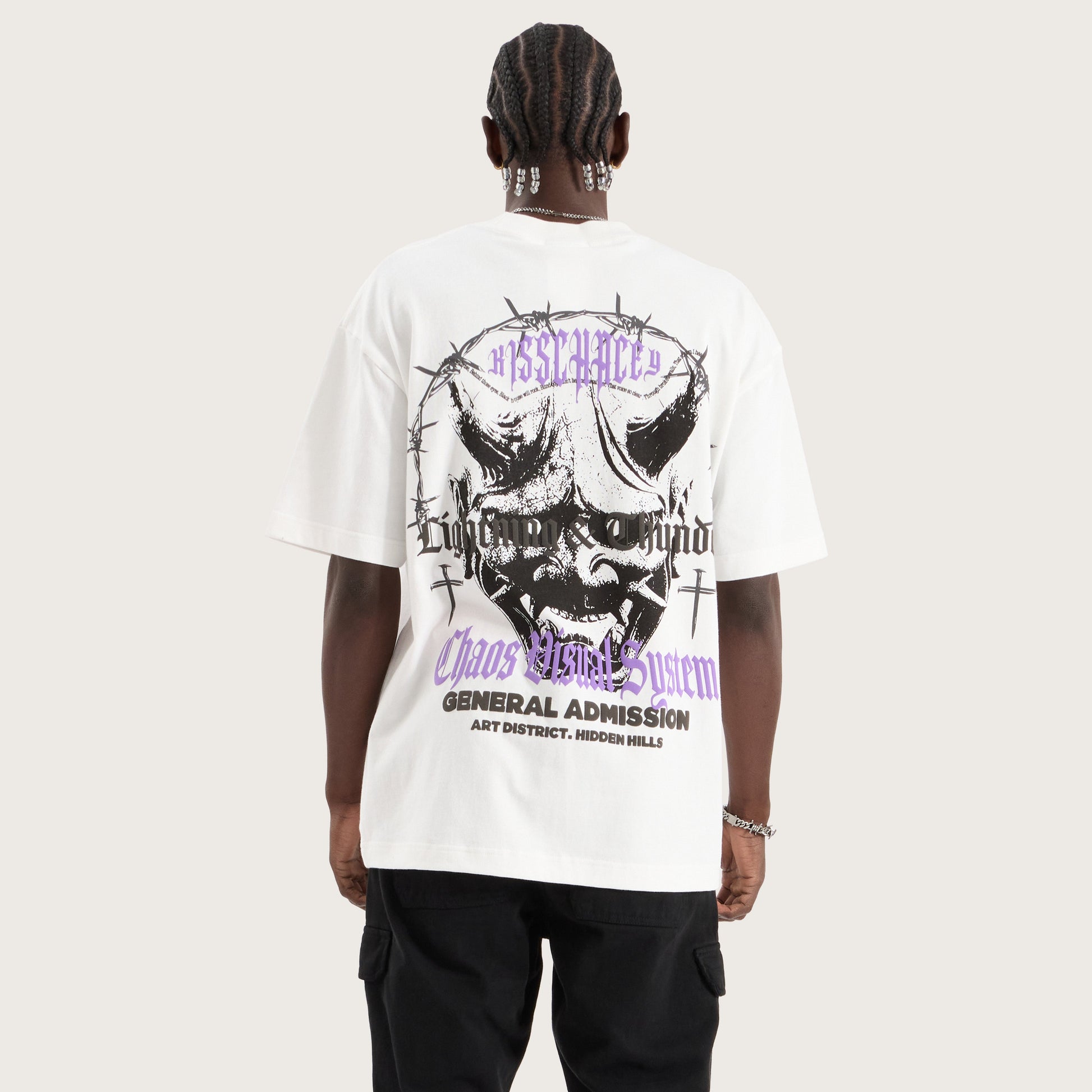 Kiss Chacey Thunder Street Tee in Pigment Black