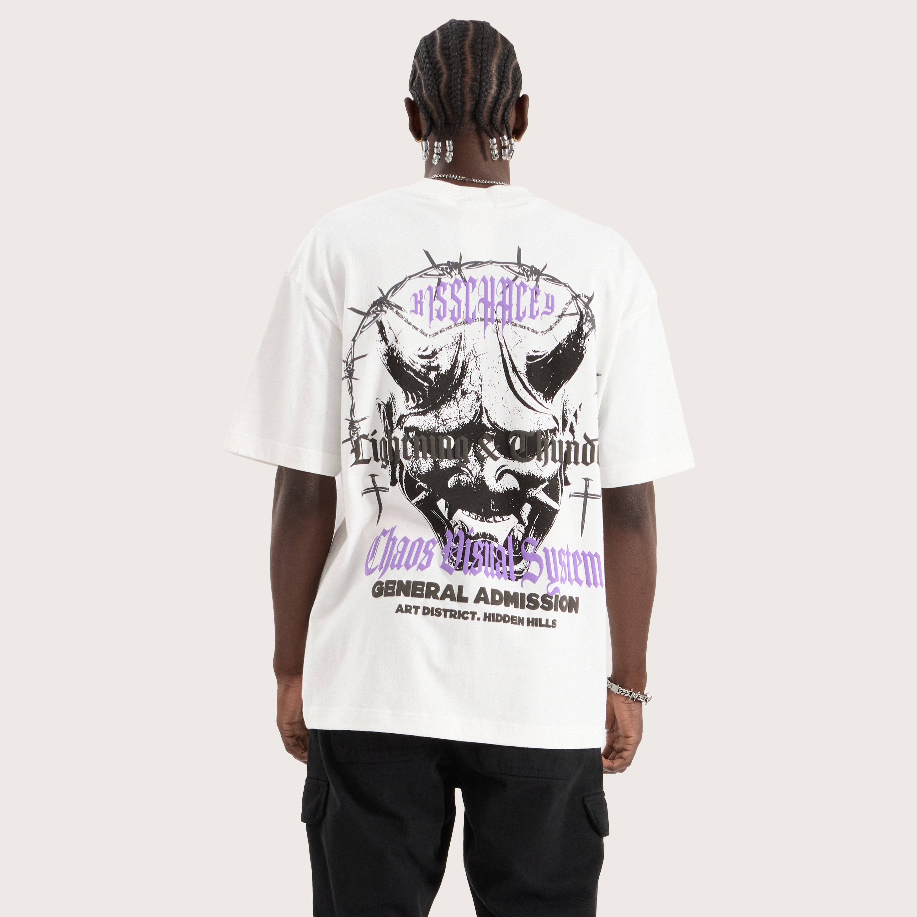 Kiss Chacey Thunder Street Tee in Pigment Black