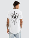 Kiss Chacey Vortex Dual Curved Tee in Optical White