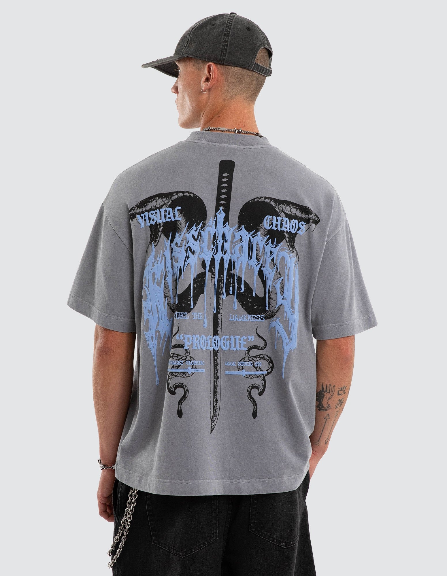 Kiss Chacey Fuel Street Tee in Pigment Sky Rocket