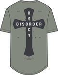 Kiss Chacey Hyped Dual Curved Tee in Pigment Shadow