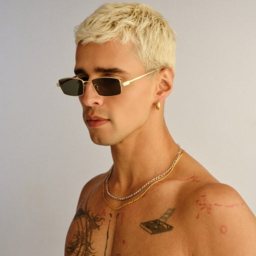 Le Specs Bizarro in BRIGHT GOLD / CLEAR