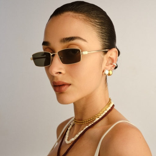 Le Specs Bizarro in BRIGHT GOLD / CLEAR