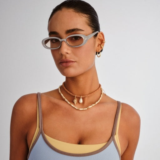 Le Specs Outta Love in SILVER PEARL