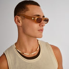 Le Specs Work It in GOLD PEARL