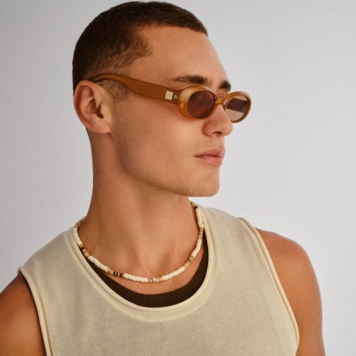 Le Specs Work It in GOLD PEARL