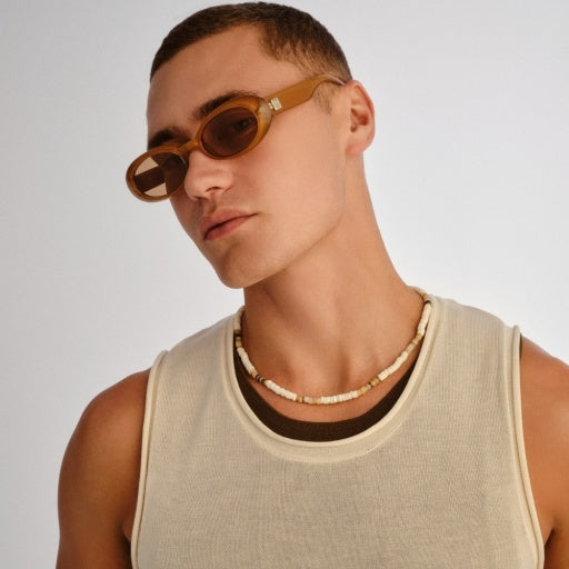 Le Specs Work It in GOLD PEARL