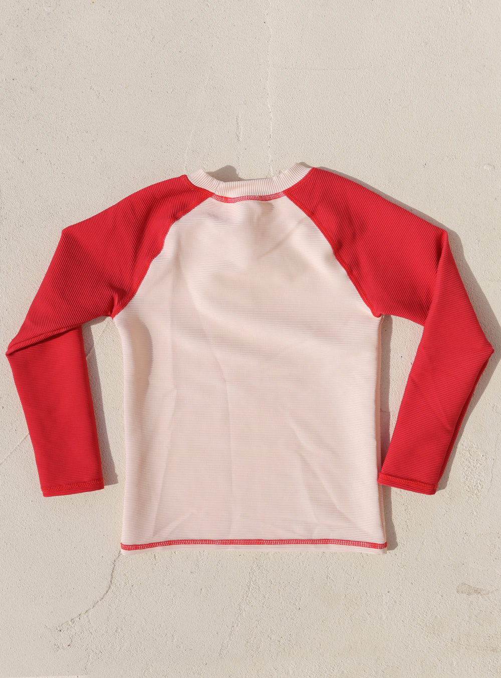 Small Swim Club Red Raglan Rashie in Red Raglan