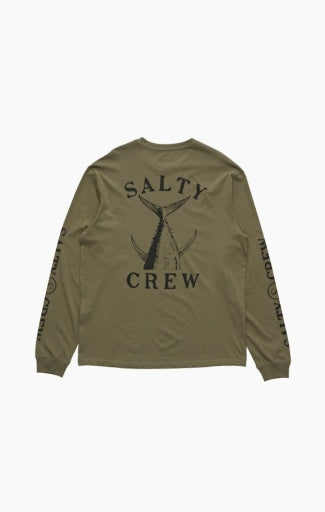 Globe Vintage Tail Classic Ls Tee in DUSTY OLIVE