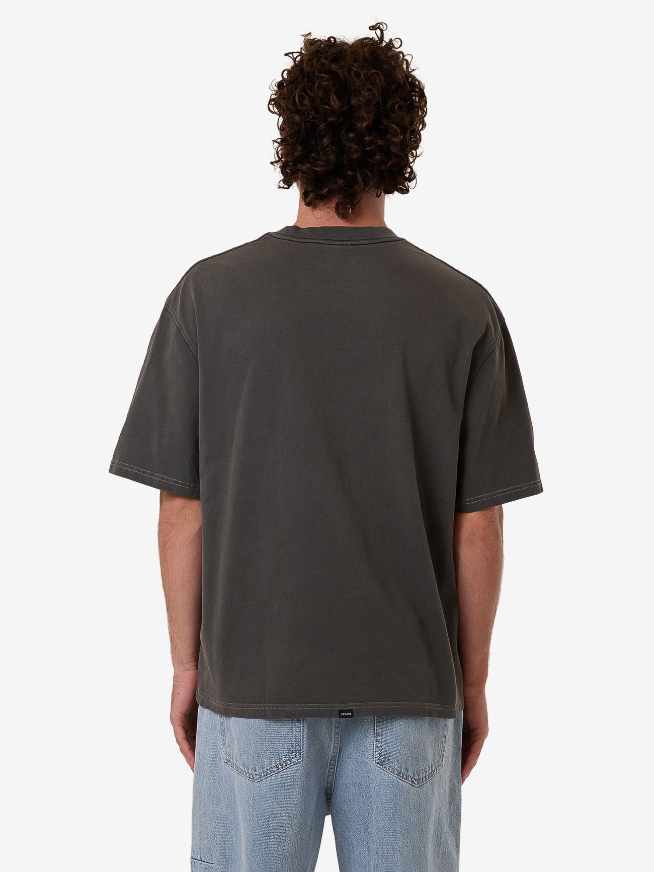 Thrills Dystopia Box Fit Oversize Short Tee - Merch Black in Merch Black