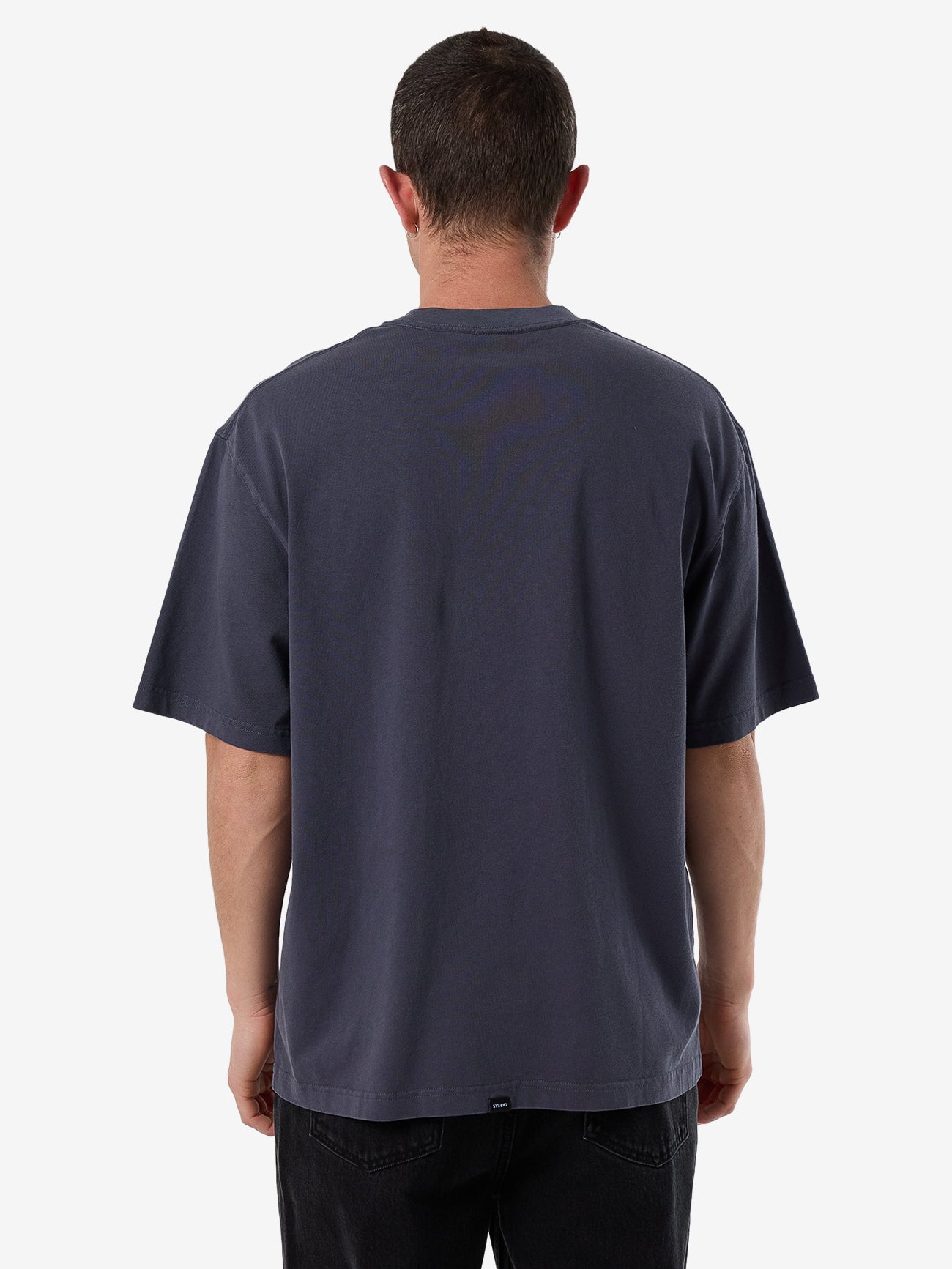 Thrills 1 800 Transmit Box Fit Oversize Tee - Ebony in Ebony