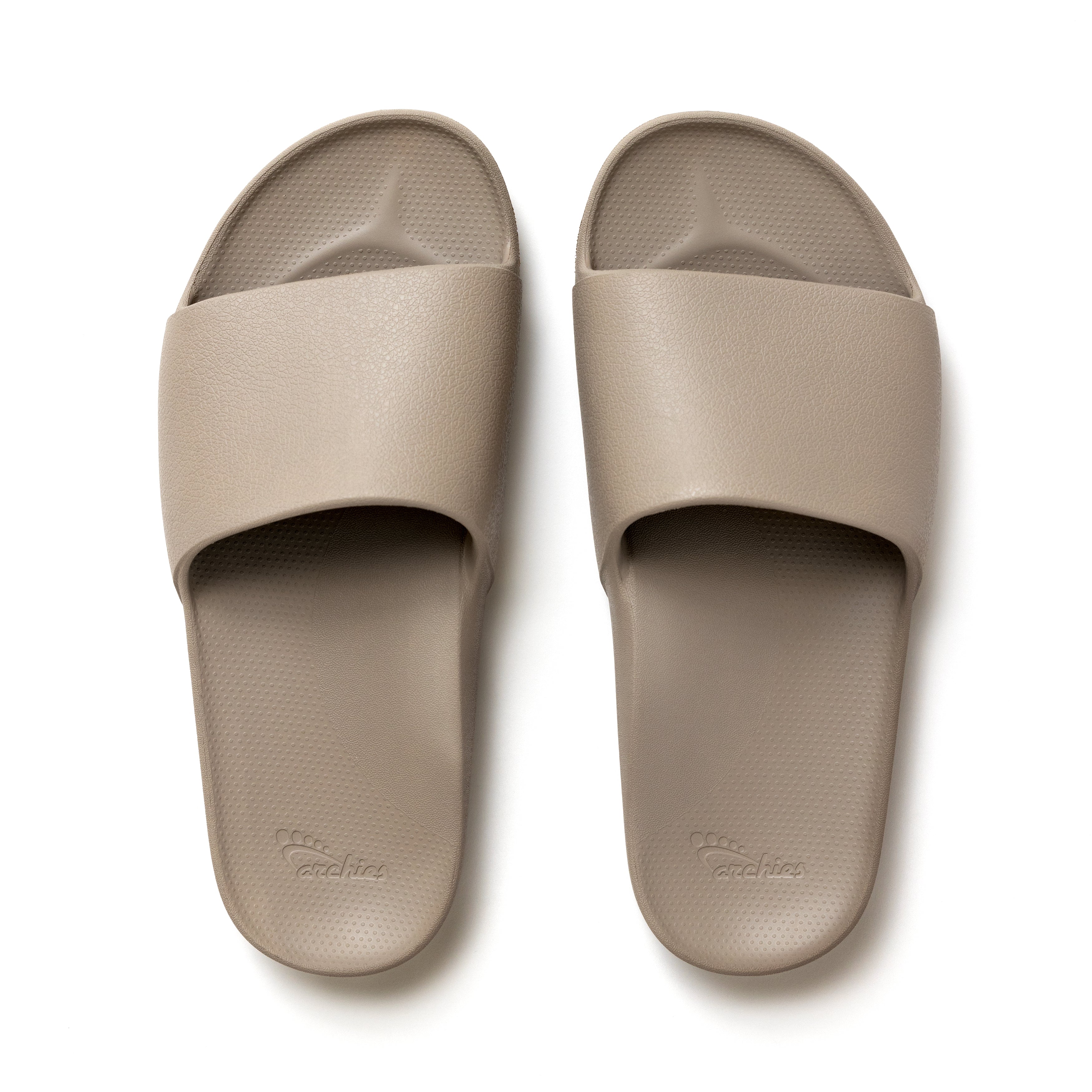 Archies Footwear Arch Support Slides - Classic - Taupe in Single
