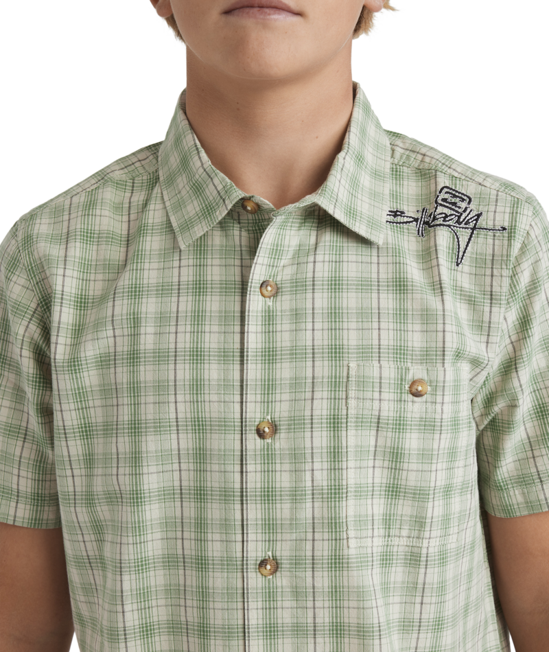 Billabong Boys Mogul Check  Ss in OATMEAL
