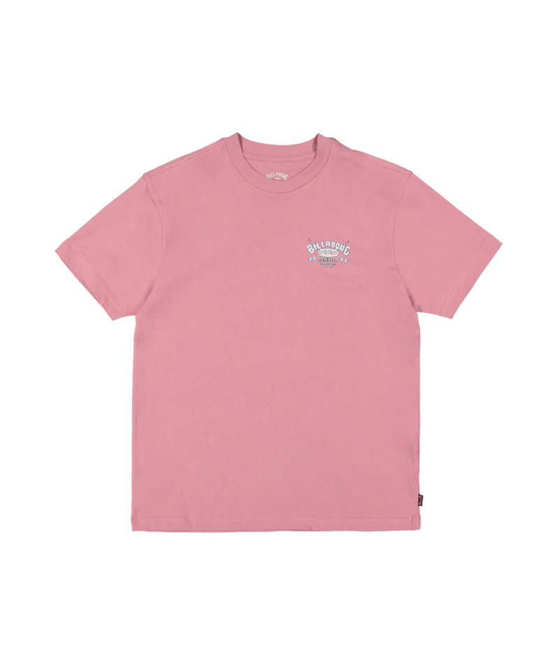 Billabong Boys Heritage Arch Ss in RED DAHLIA