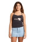 Billabong Bloom Crush Halter in OFF BLACK