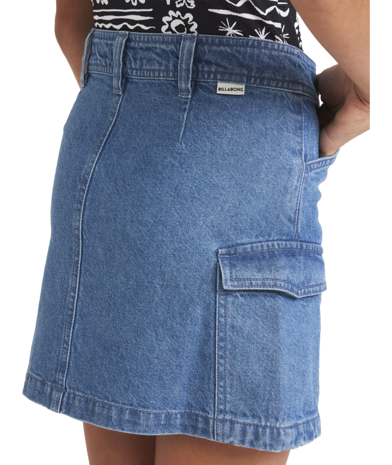 Billabong Hilary Cargo Jnr Skirt in SALT WASHED