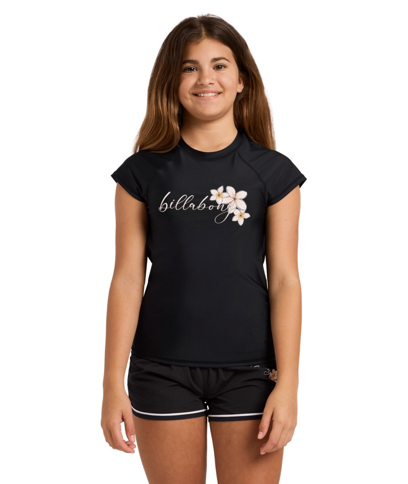 Billabong Bloom Crush Ss Sunshirt in BLACK