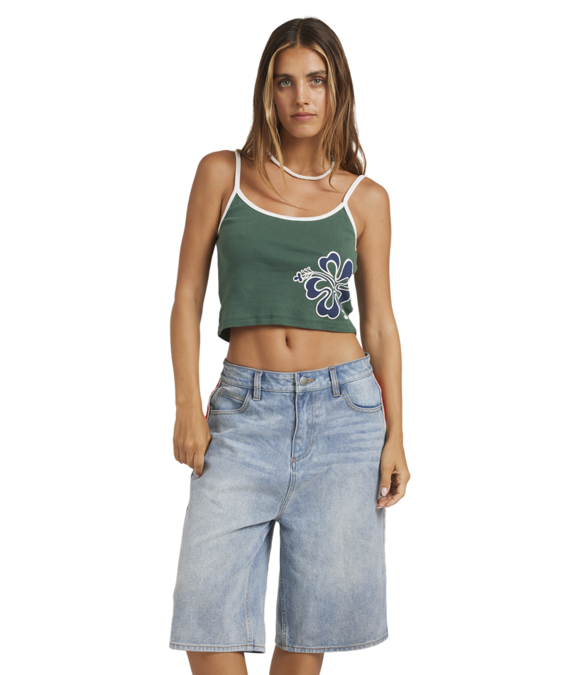 Billabong Bong Rule Denim Jort in FADED INDIGO FRAY
