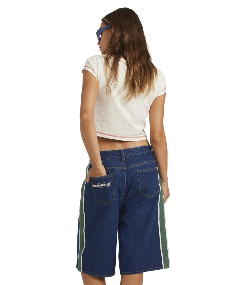 Billabong Bong Rule Denim Jort in TRUE DENIM