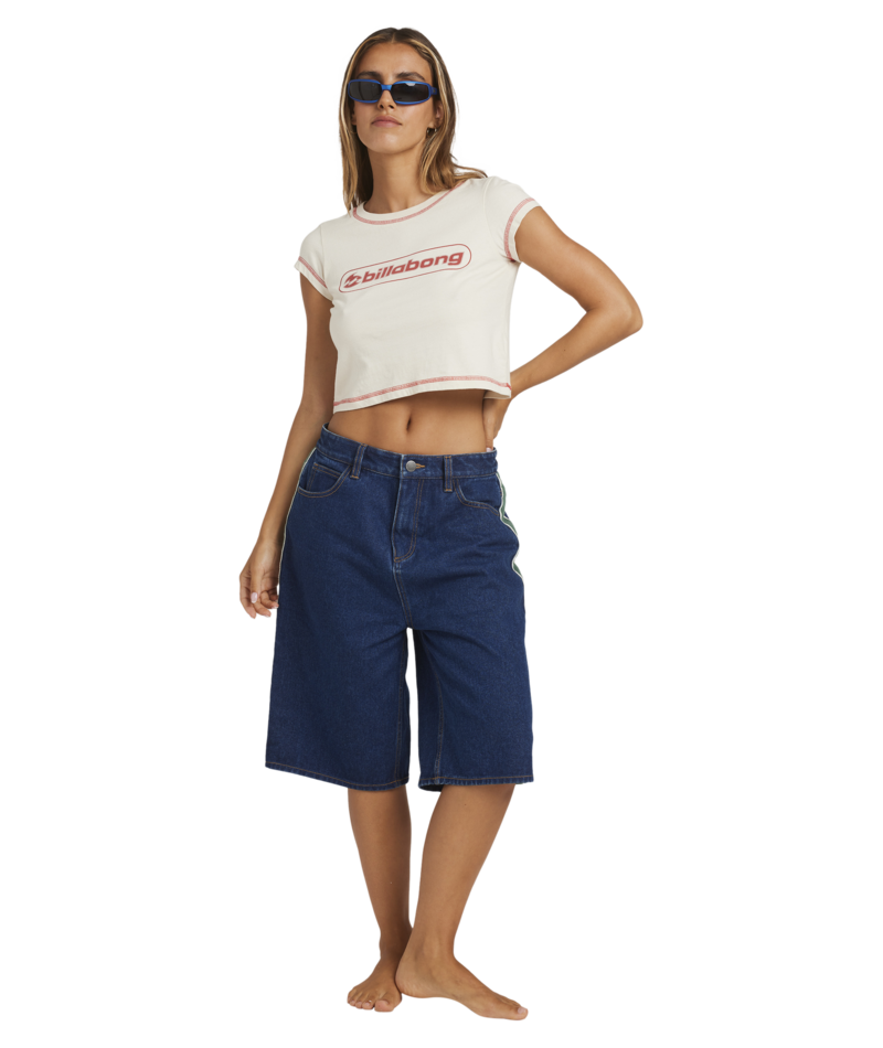Billabong Bong Rule Denim Jort in TRUE DENIM