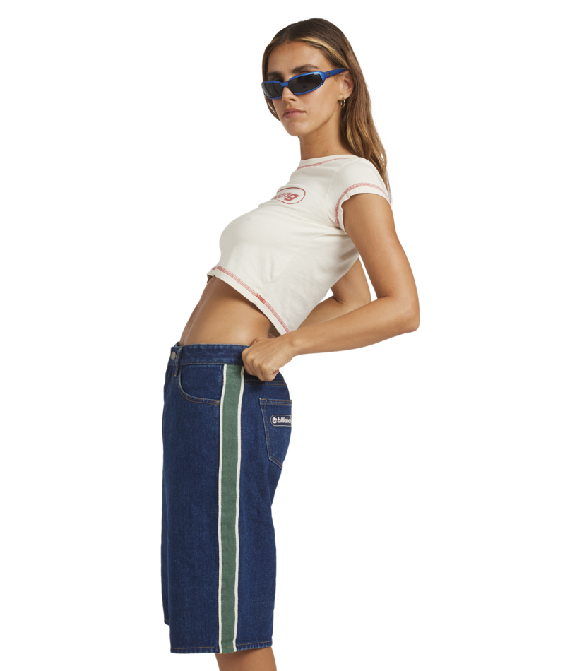 Billabong Bong Rule Denim Jort in TRUE DENIM