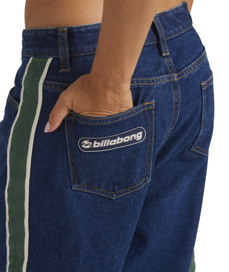 Billabong Bong Rule Denim Jort in TRUE DENIM