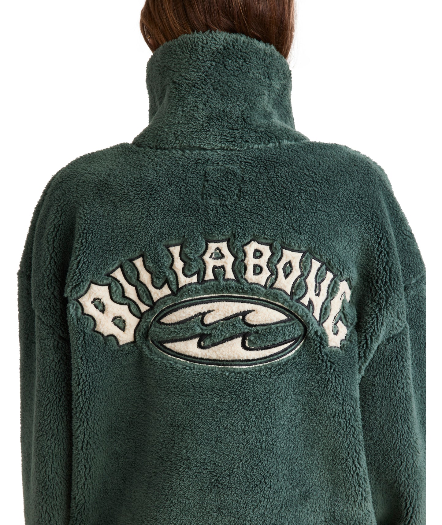 Billabong Old Days Half Zip Crew in FOREST