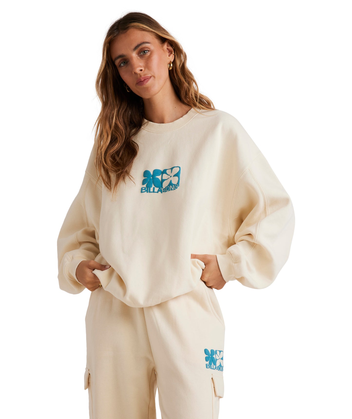 Billabong Lucky You Kendall Crew in SALT CRYSTAL