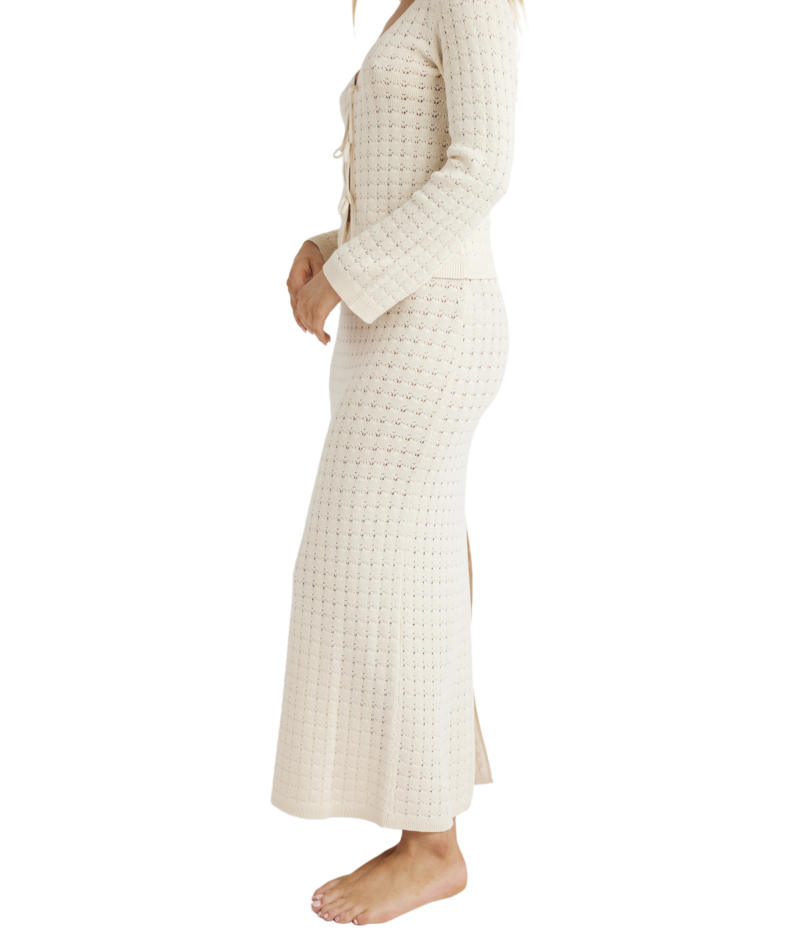 Billabong On My Mind Maxi Skirt in WHITECAP