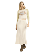 Billabong Mindy Maxi Skirt in WHITECAP